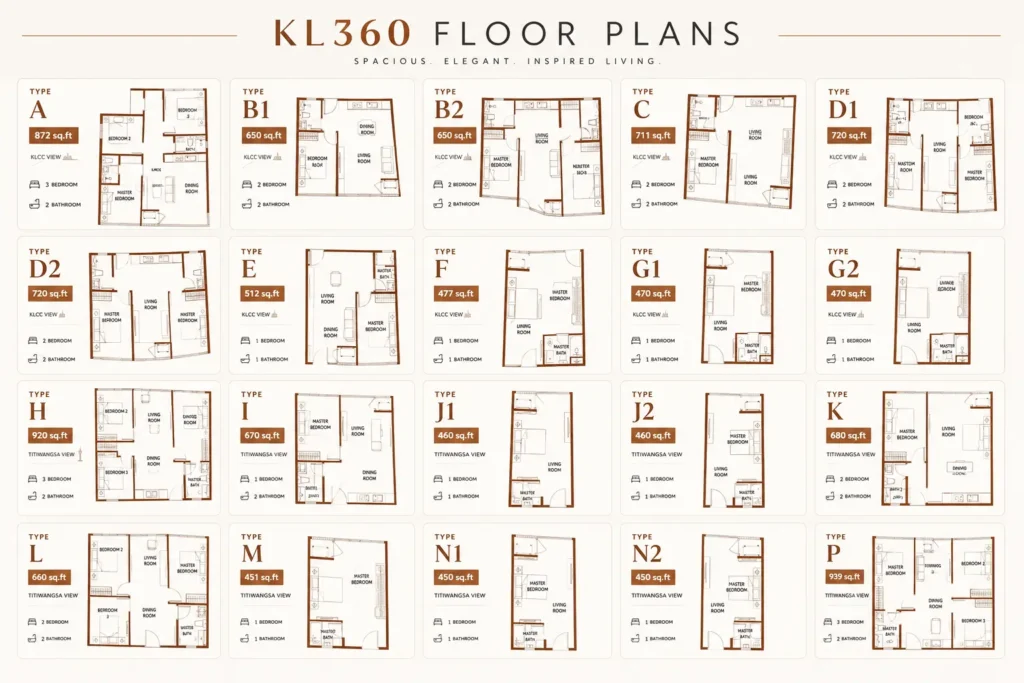 KL360 Floor Plans